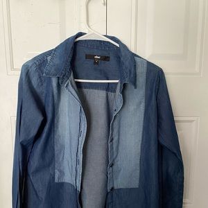 jean button down shirt
